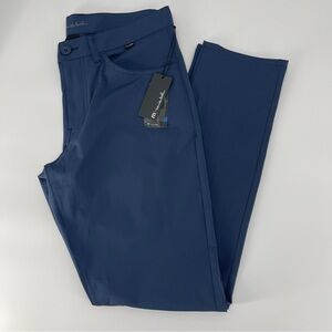 NWT Travis Mathew 32 Trevino Golf Pants Blue Stretch Performance